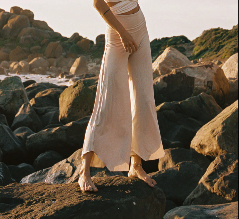 High Waist Irregular Casual Pants Yoga Cropped Pants — изображение 8