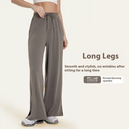 Loose Yoga Pants Side Pocket Leisure