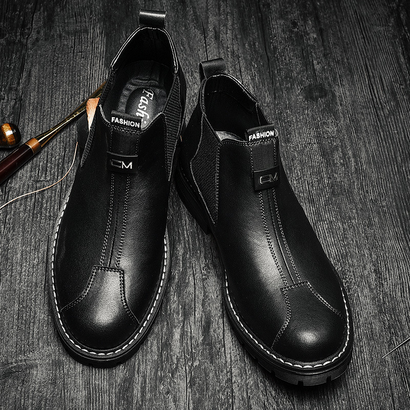 Men's Shoes Business Casual Shoes British Retro Platform - Image 8