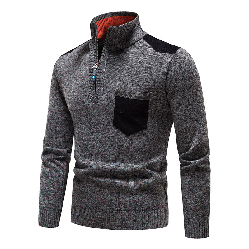 Plush Thickened Sweater Pullover Zipper - Image 7