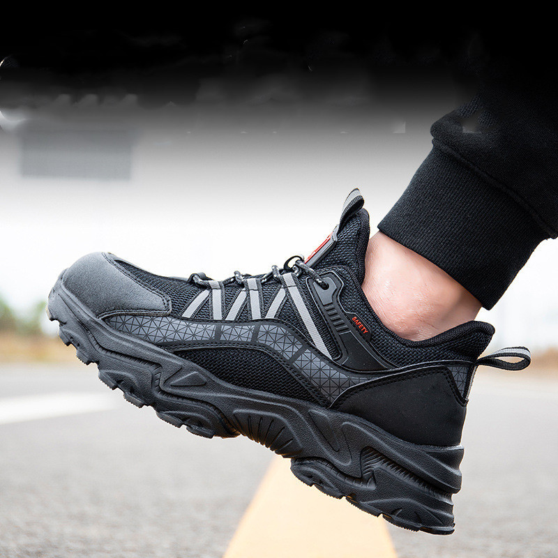 Lightweight And Breathable Fly Woven Work Shoes - Image 5