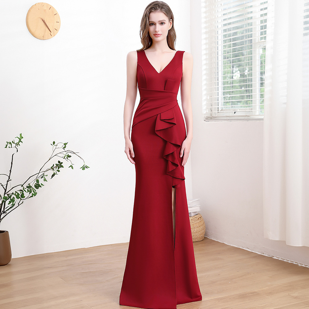 Evening Gown For Women High-end Elegant Simple And Light Luxury — изображение 10