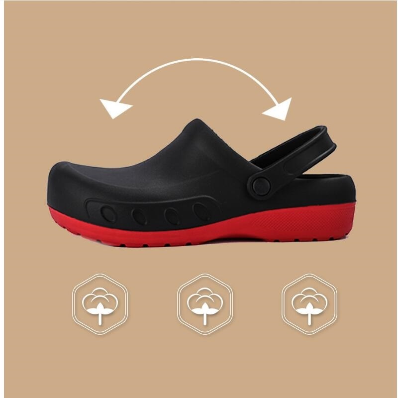Large Size Hole Shoes Men's Home Leisure Platform Slippers Kitchen Hotel Hospital Waterproof Work Shoes