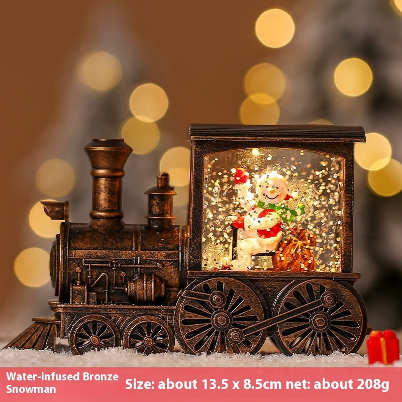 Christmas Train Luminous Interior Water Injection Desktop Decoration — изображение 7