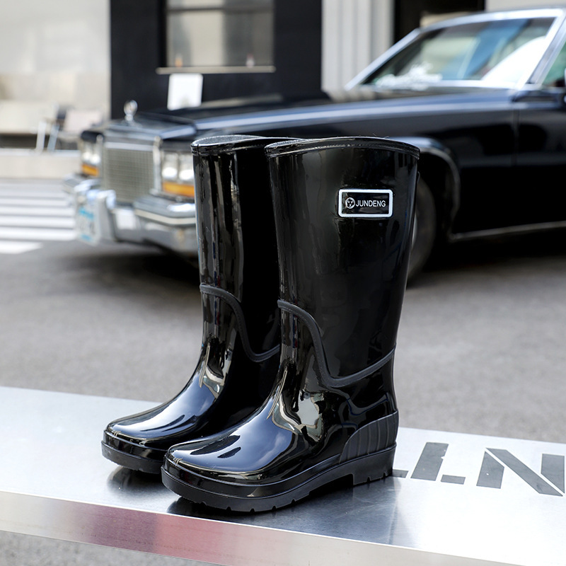 Adult High-top Women's Rain Boots Non-slip Waterproof Kitchen Work PVC Water Shoes Women – Bild 6