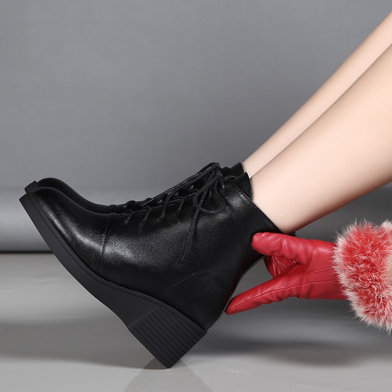 Martin Boots Lace-up Wedge Platform - Image 4