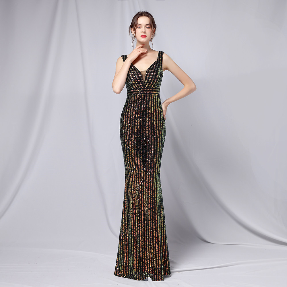 New Sequined Fishtail Long Dress — изображение 8