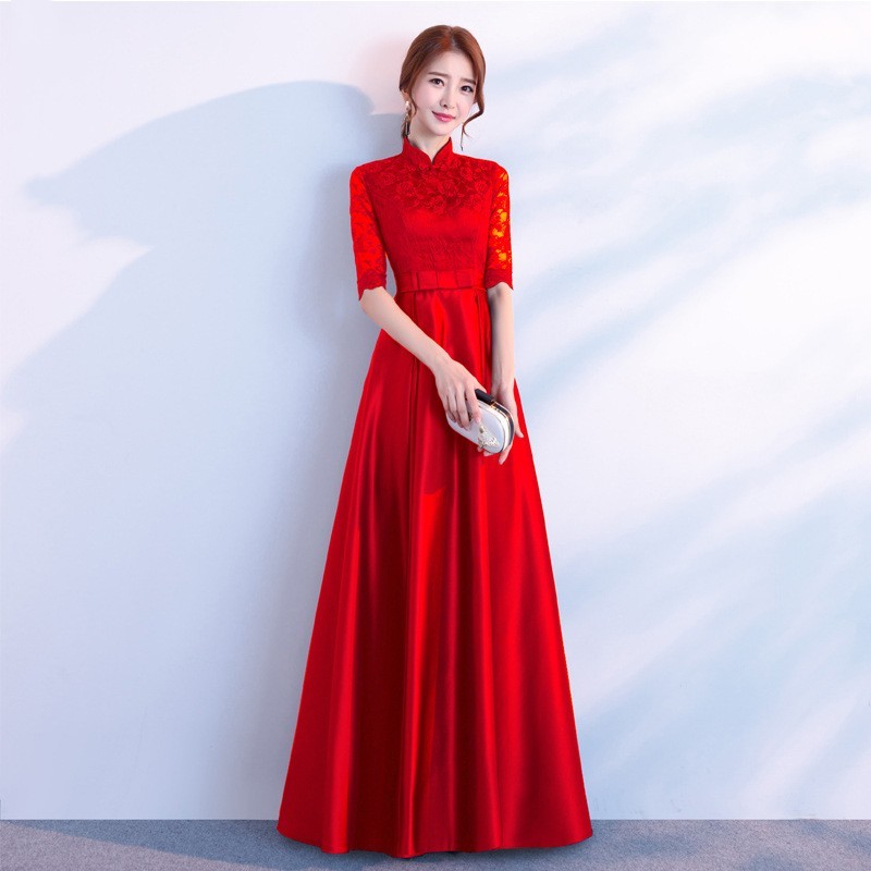 The End Elegant Long Sleeve Thin Company Annual Meeting Black Dress Dress Long Section - Image 7
