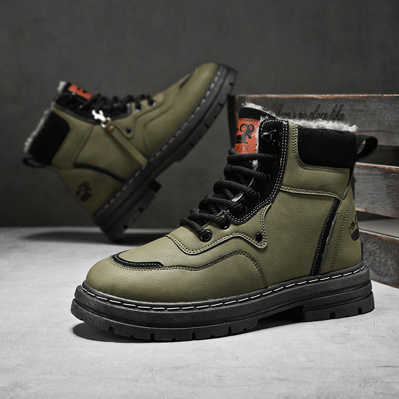 Men's Fashion British Style High-top Martin Boots - Image 2