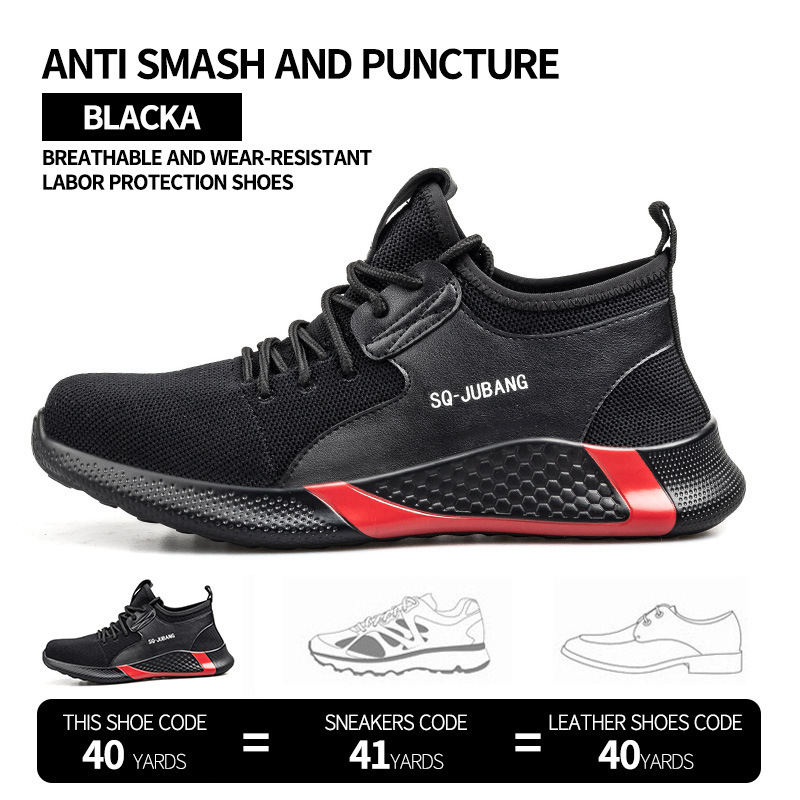 Men's Steel Toe Anti-smash And Anti-puncture Safety Shoes – Bild 5