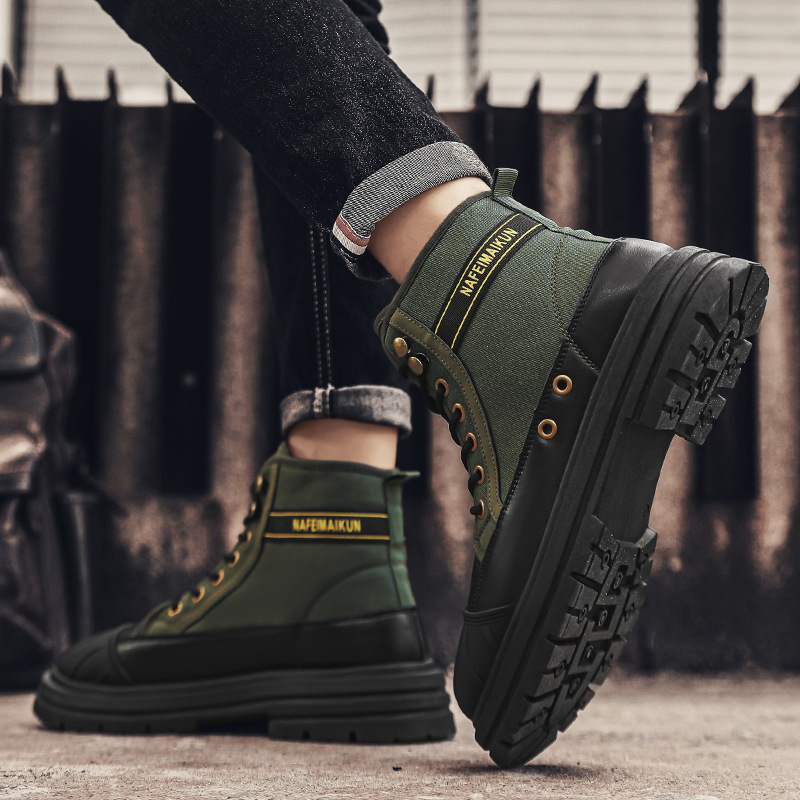 Men's New High-top Martin Boots British Style - Image 3