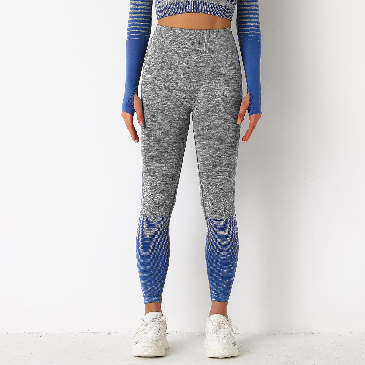 Peach knit quick-drying yoga pants — изображение 10