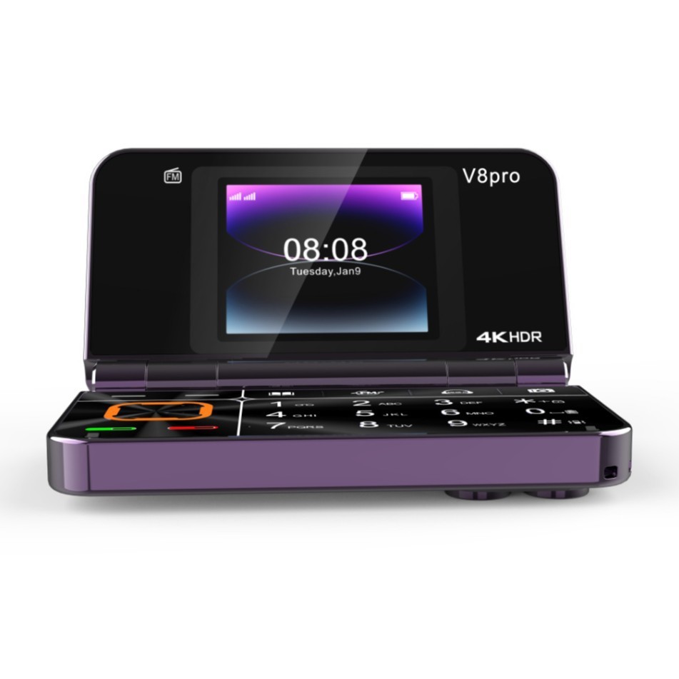 V8pro Dual Screen Folding Flip Function Mobile Phone - Image 5