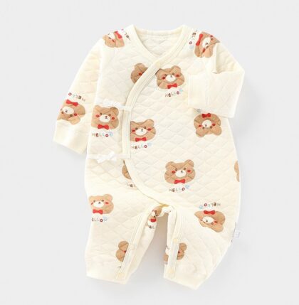 Padded Long Sleeve Baby Onesie