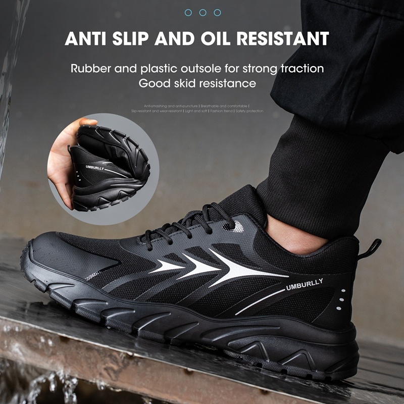 Labor Protection Anti-smashing And Anti-penetration Safety Shoes Steel Toes – Bild 8