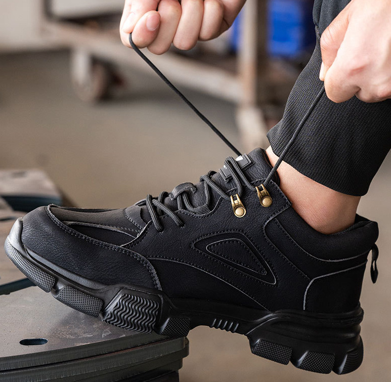 Men's Anti-smashing Anti-penetration Work Steel Toe Cap Work Shoes - Image 5