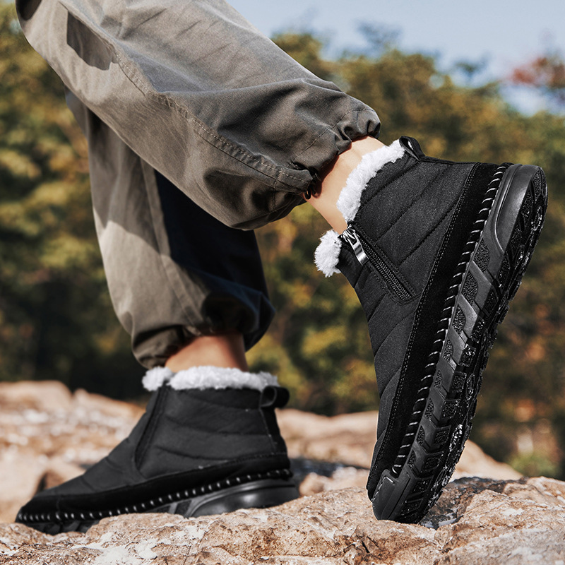 Plus Size Snow Boots Men's Outdoor Thickened Warm - Image 4