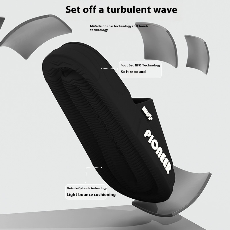 Men's Sandals Household Bathroom Non-slip Bathroom Slippers — изображение 4