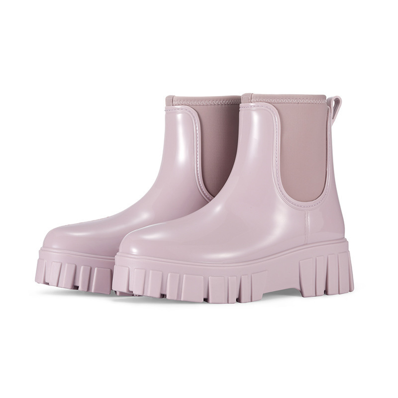 Height Increasing Waterproof Non-slip Low Tube Rain Boots - Image 8