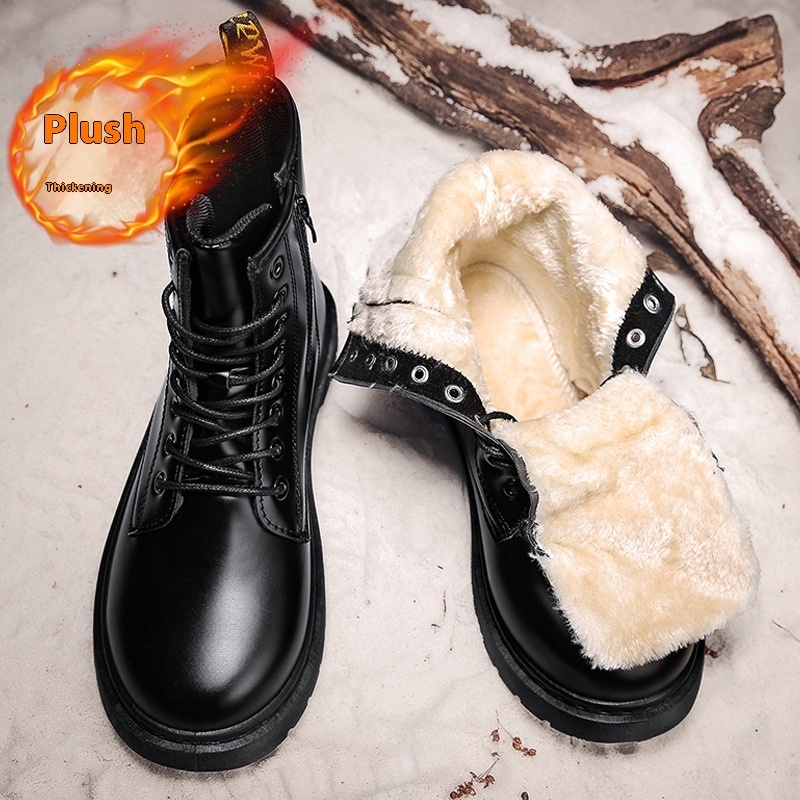 Martin Boots With Zipper Men's British Style - Image 8