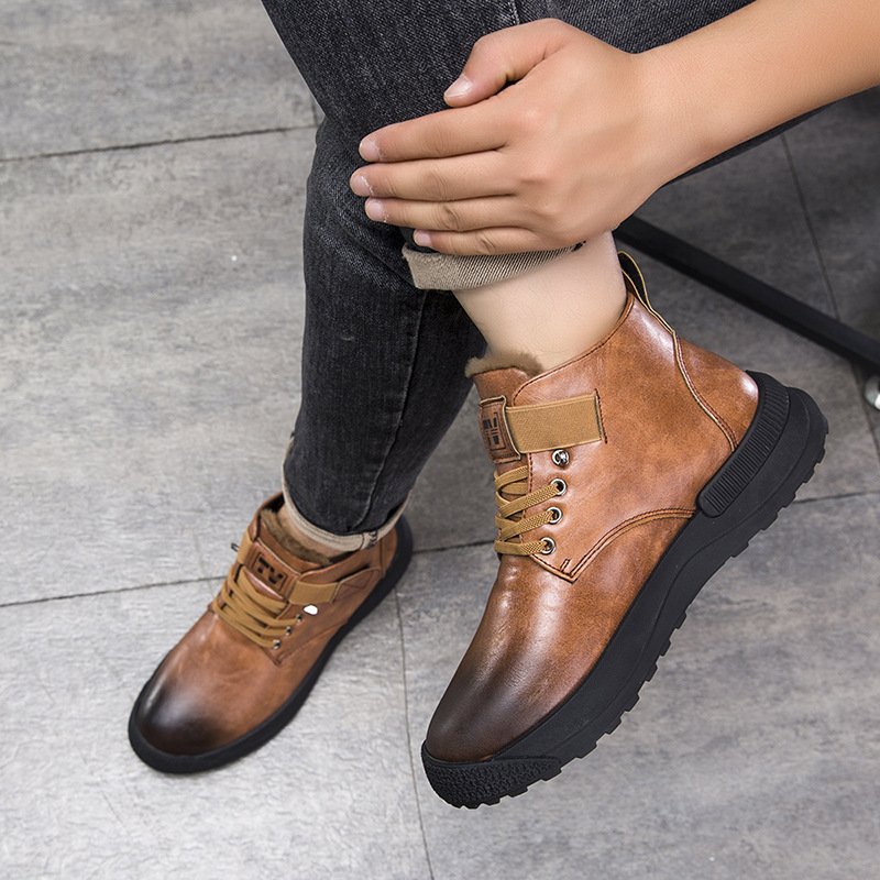 Martin Boots High-top Platform Warm With Velvet - Image 3