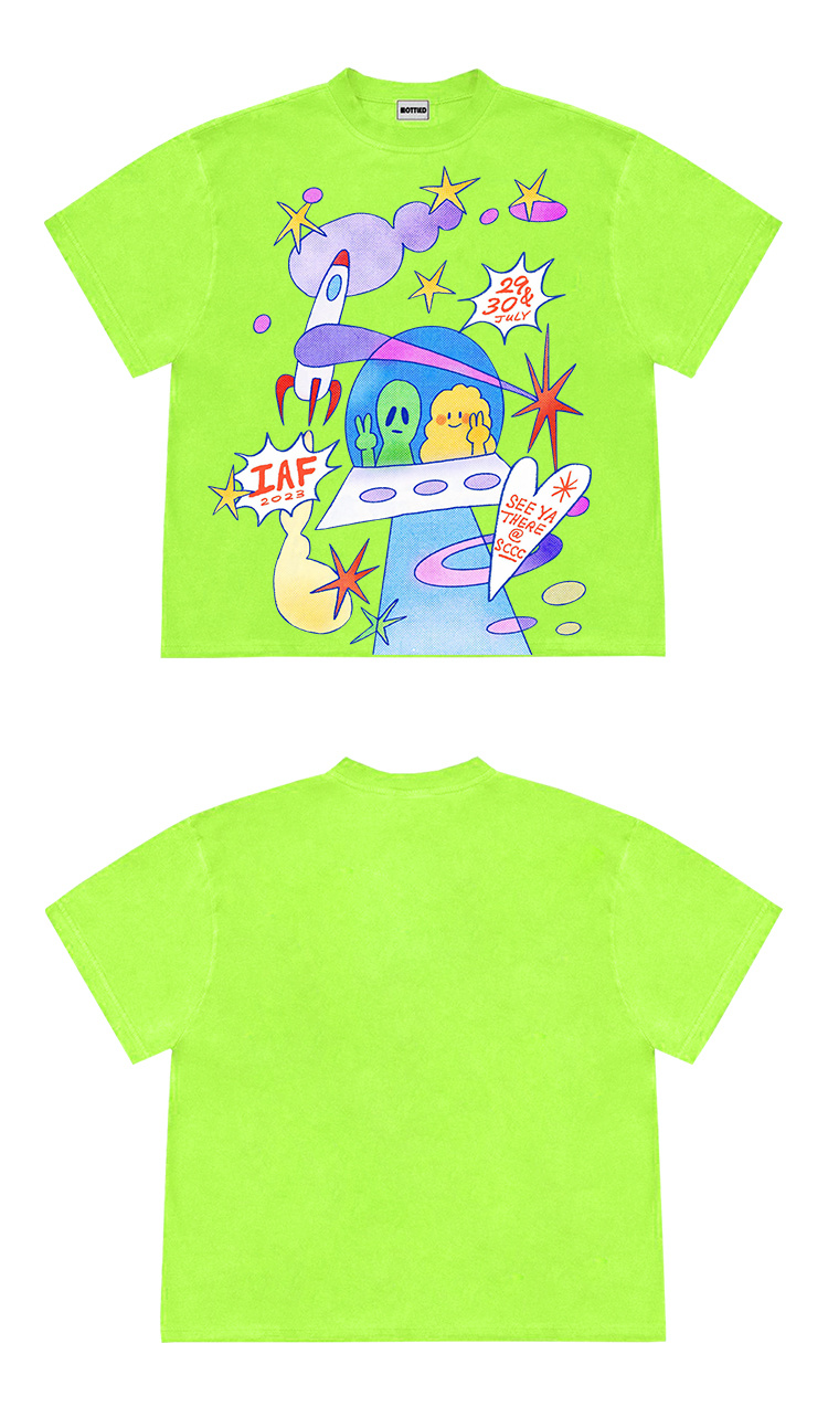 Ins Style Design Artistic Illustration UFO Niche Short Sleeve - Image 4