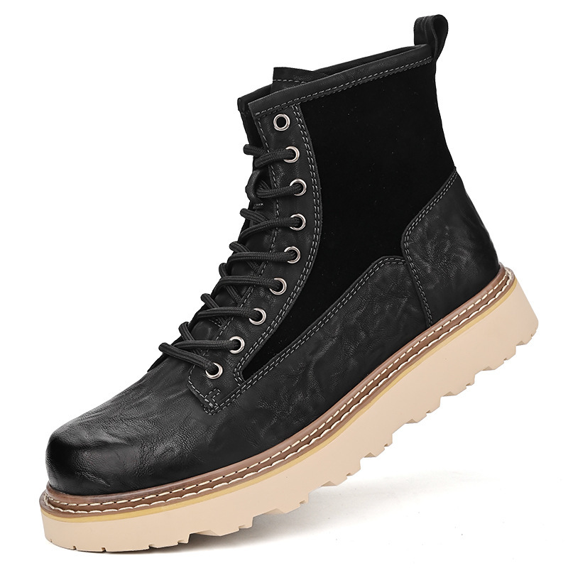 Trend Men's High-top British Style Working Boots - Image 5