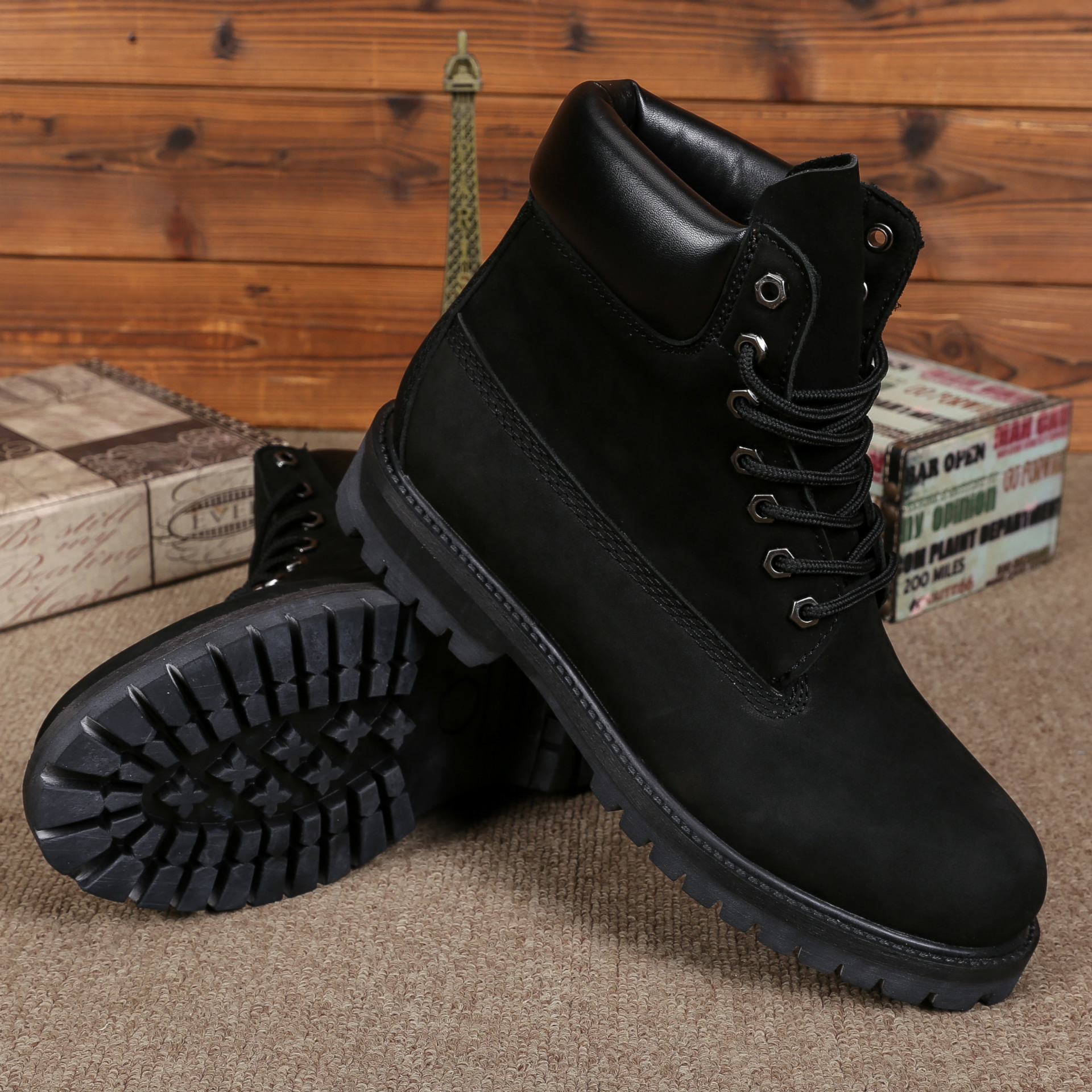Men's Fashionable Warm High-top Boots - Image 4