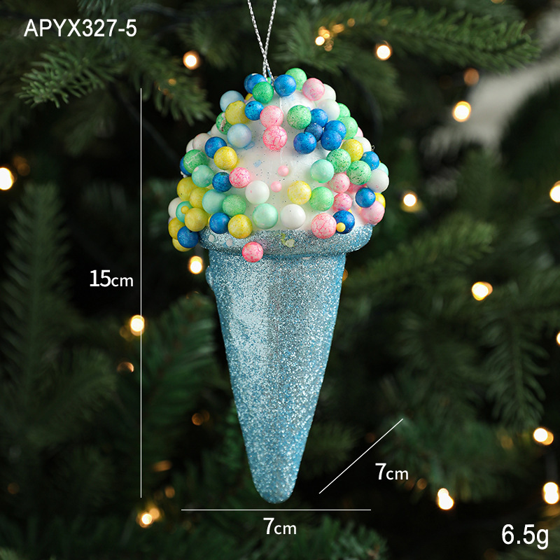 Creative Pendant Ice Cream Christmas Tree Decoration Small Hanging Pieces - Image 7