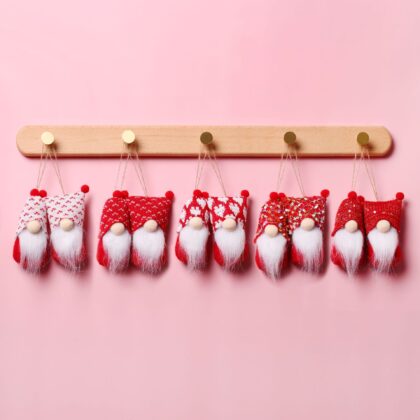 Wool Small Ornaments Christmas Faceless Old Man Plush Doll Gift