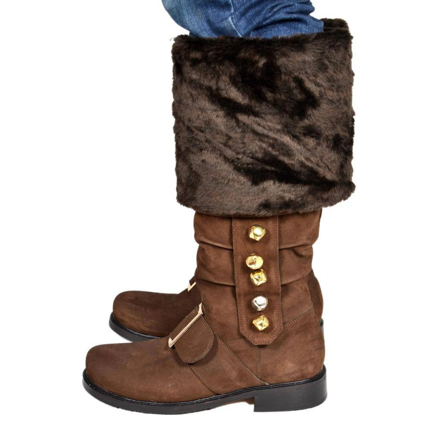 Renaissance Christmas Old Man Leather Boots - Image 8