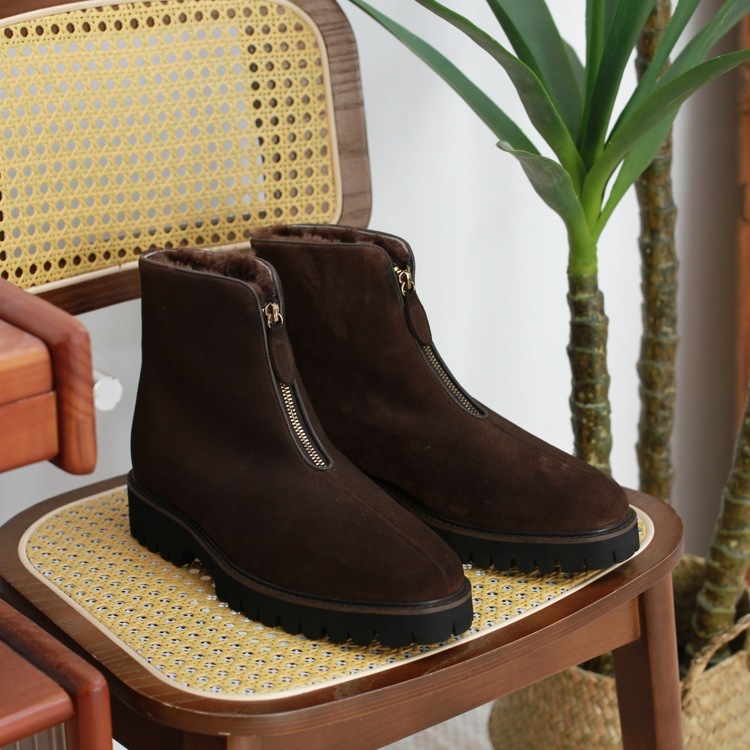 British Thick Height Increasing Snow Boots Platform Boots — изображение 7