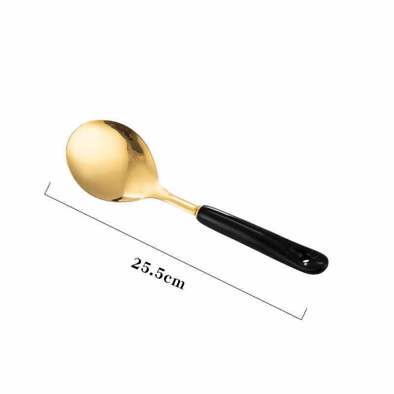 Nordic Stainless Steel Kitchen Utensils Spatula Ceramic Handle - Image 6