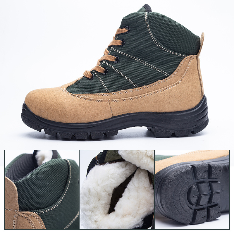 Wool Boots Men's Fleece-lined Thickened Fur - Image 5