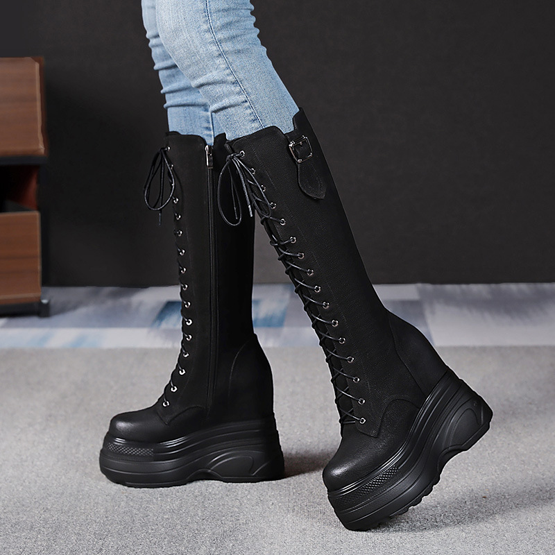 Thick Bottom Hight Increasing Martin Boots Casual All-matching - Image 3