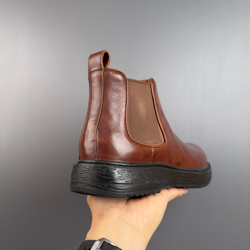 British Retro Round Toe Chelsea Boots Men's Shoes — изображение 6