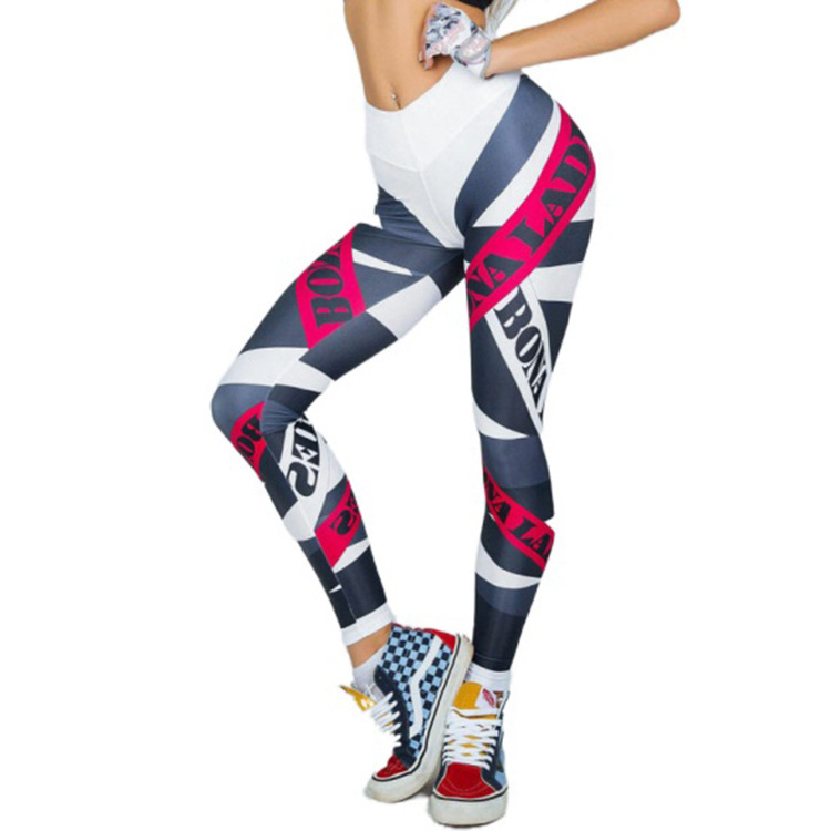 Digital Print Tight Exercise Yoga Pants — изображение 4