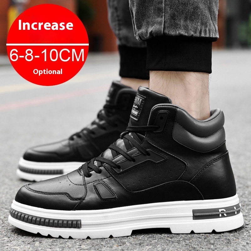 Martin Boots Men's Casual Sneakers Elevator Winter Shoes Sneaker Height Increasing Insole - Image 5