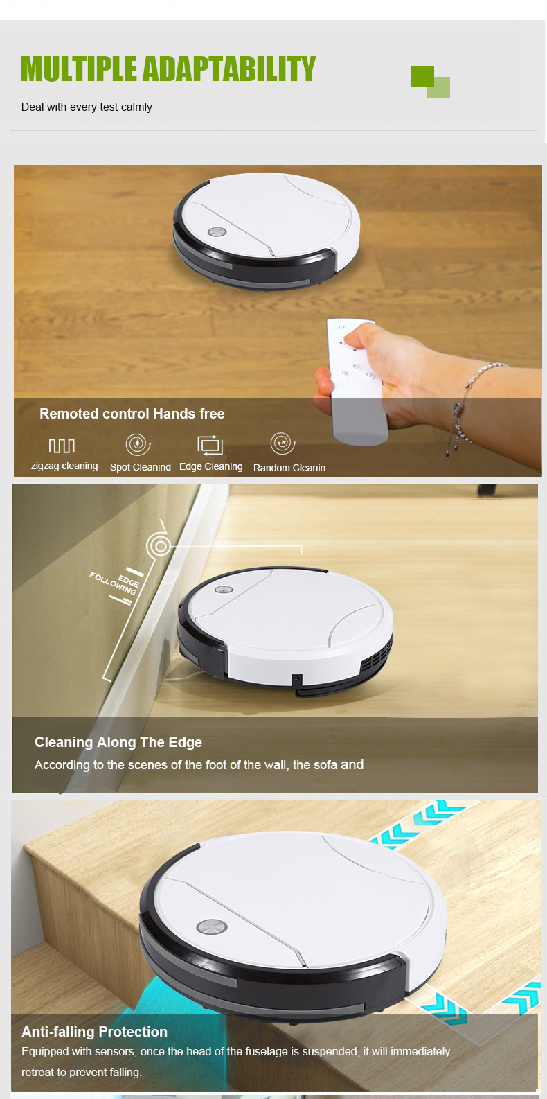 Beautiful Jieshi Automatic Recharge Remote Control Operation Suction Sweeping Mopping Three-in-one Intelligent Household Sweeping Robot — изображение 10