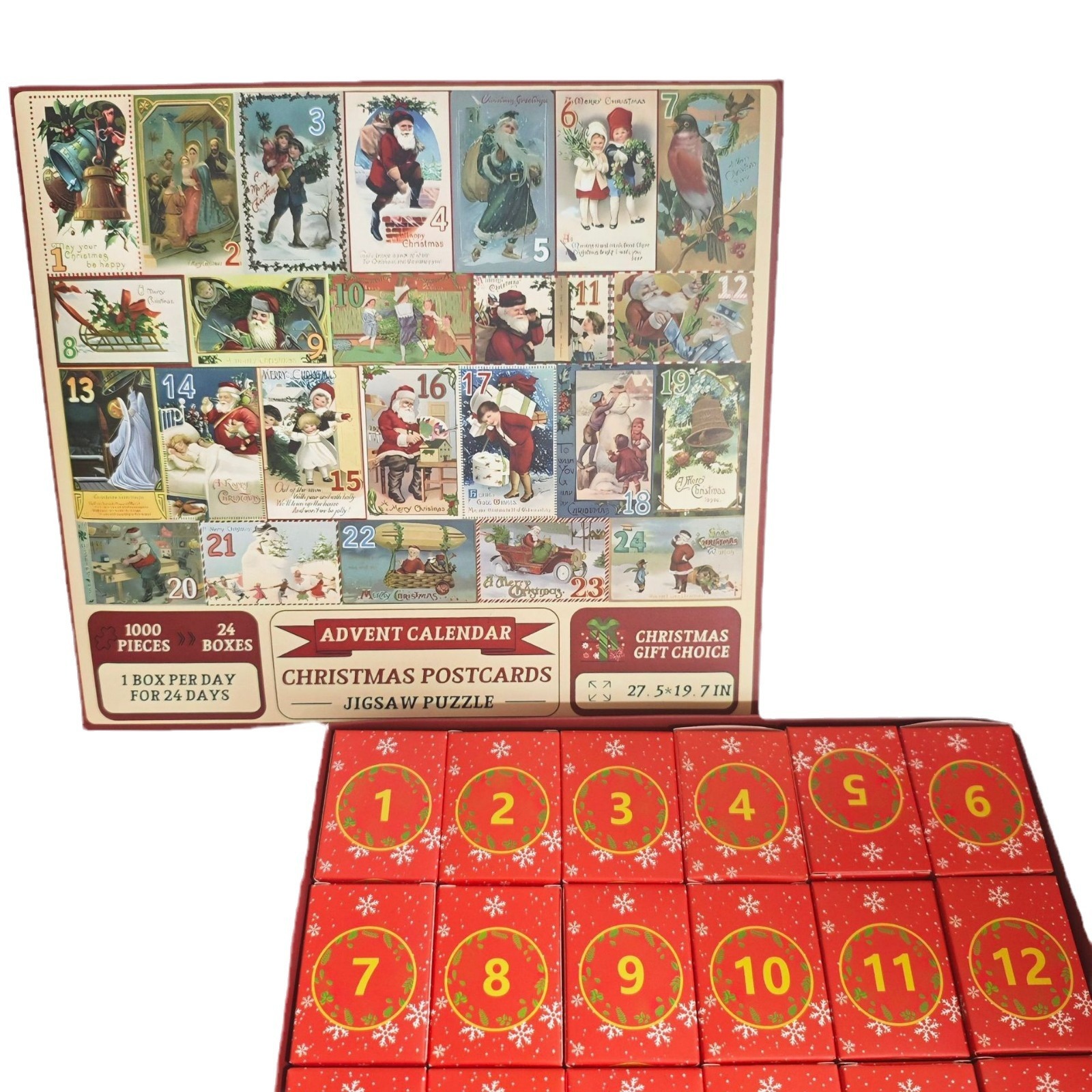 New 24 Boxes Christmas Advent Calendar Puzzle - Image 6