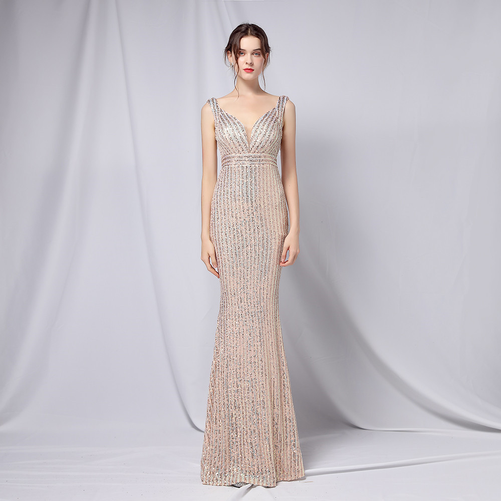 New Sequined Fishtail Long Dress — изображение 3