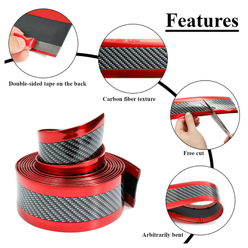 Anti-stepping Universal Modified Pedal Trim Strip Carbon Fiber — изображение 6
