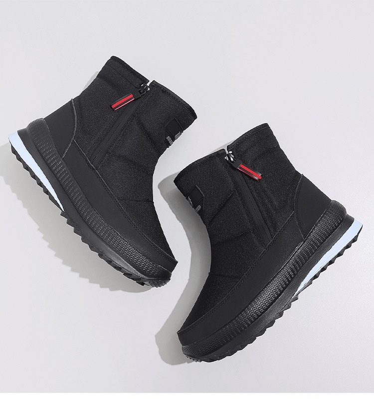 Thickened Fleece-lined Warm Elderly Short Non-slip Big Cotton Shoes - Image 4