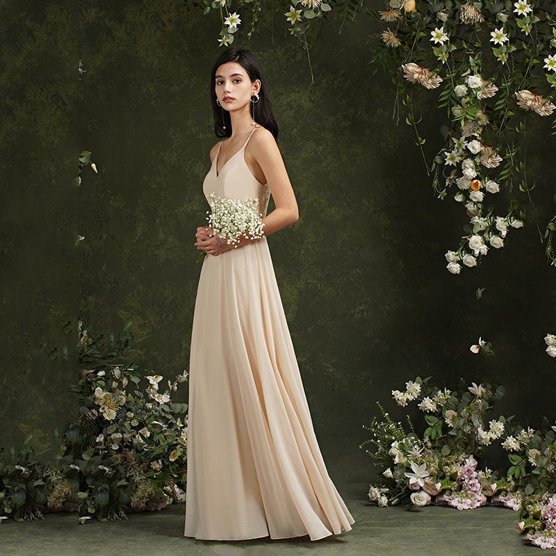 Spring New Banquet Stage Party European And American Deep V Dress – Bild 3