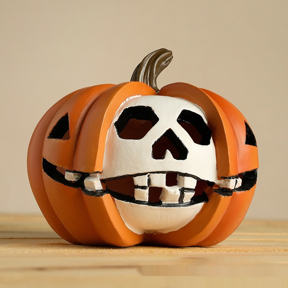 Resin Crafts Pumpkin Skull Grimace Ornaments - Image 4