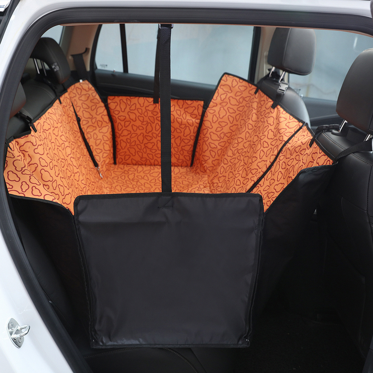Printed Simple Rear Two-seater Car Mat For Pet Car - Image 8