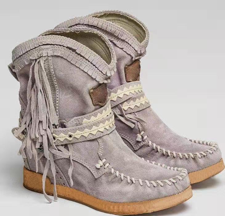 European And American Winter New Tassel Short Women's Boots - Image 2