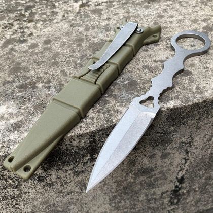 Outdoor Claw Survival Small Straight Knife High Hardness Defense