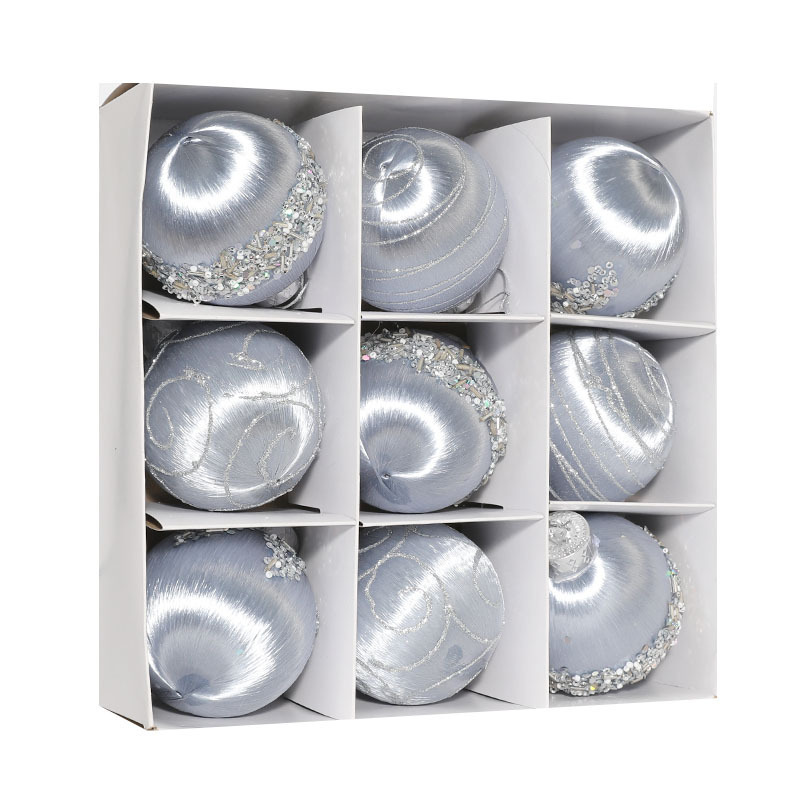 Christmas Decorations Foam Painted Silk Ball Christmas Tree Pendant – Bild 9