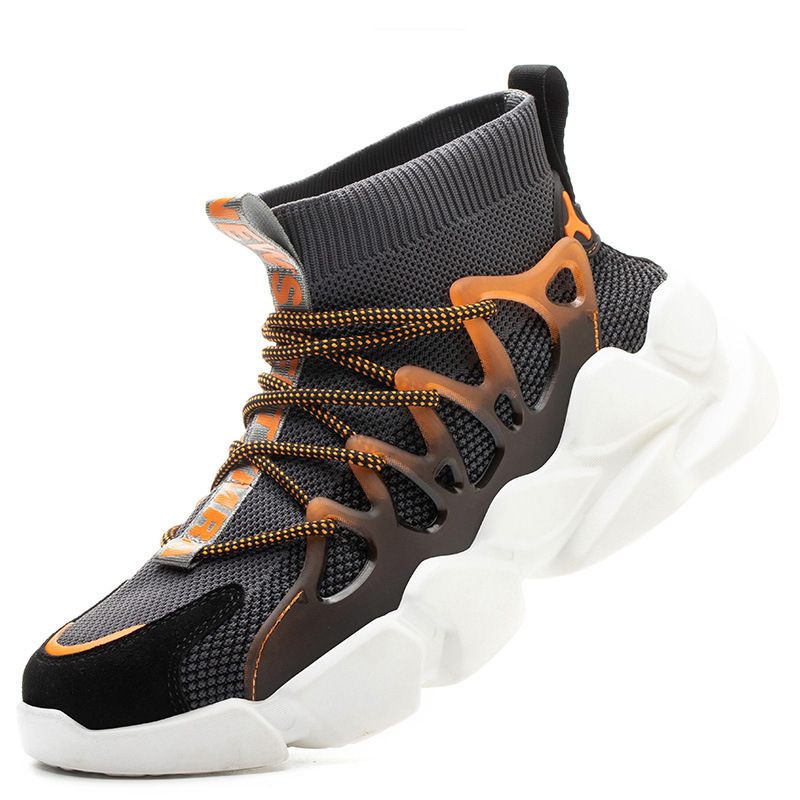 Flying Woven Breathable Protective Safety Shoes Large Size Mens Work Shoes – Bild 6